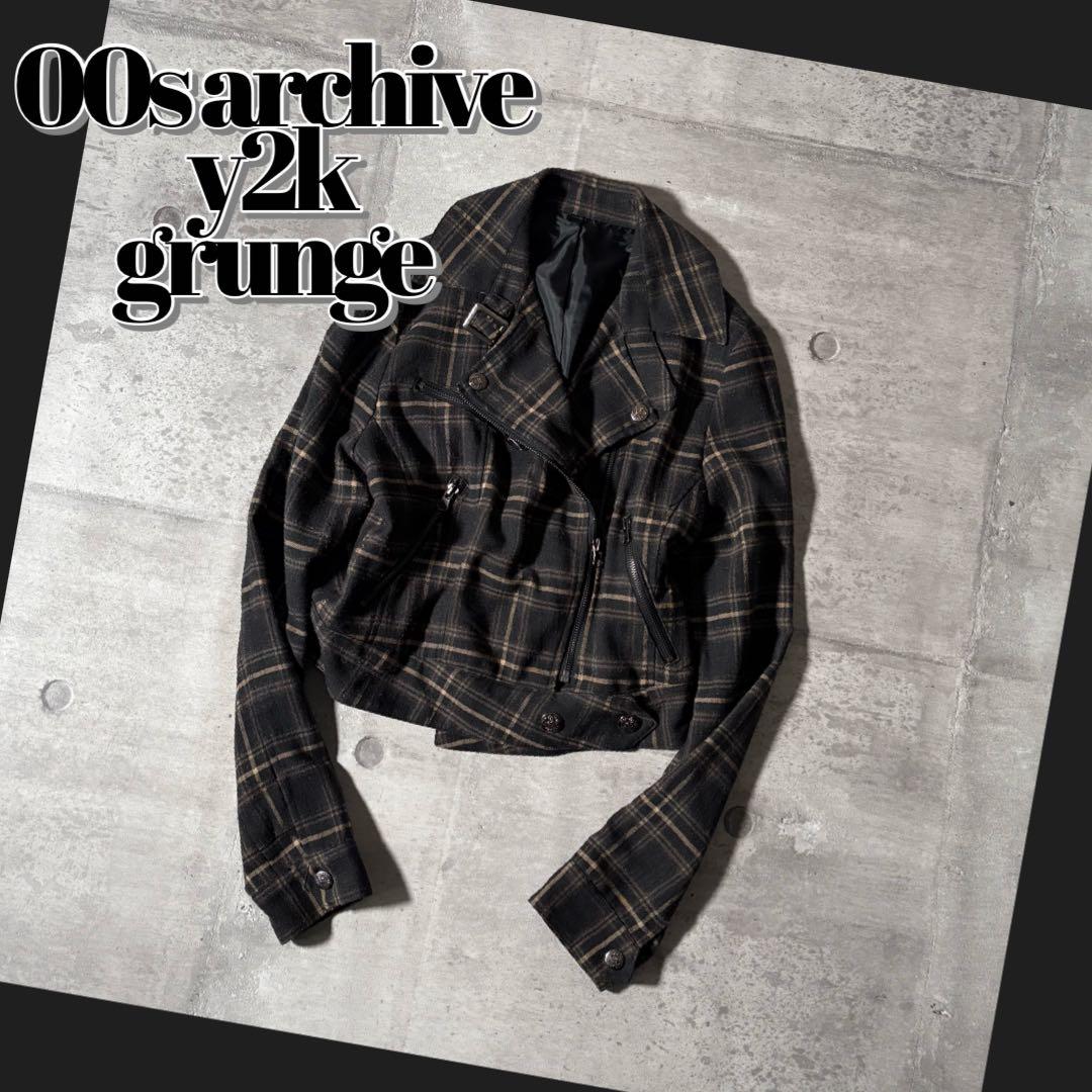 ジャケット・アウター 2000's short length riders jacket y2k