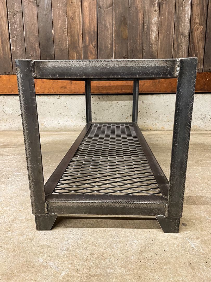 アイアンシューズラック［幅900㎜］植物棚　アイアンラック　アイアン家具