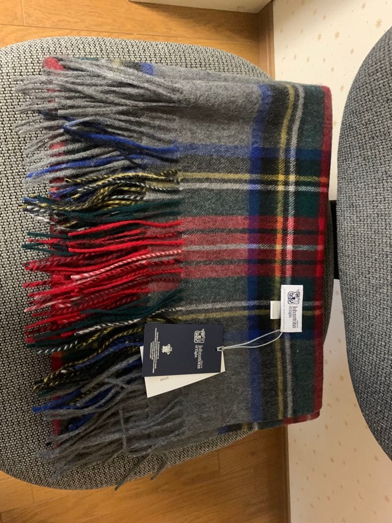 め*)様 ジョンストンズ スカーフ　グレースチュワートタータンチェック 大判