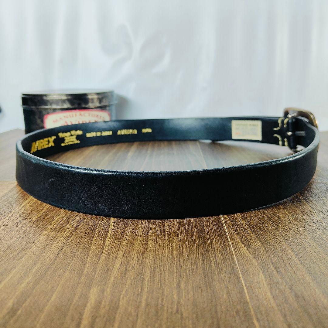 【極上極美品】ヴィンテージワークス× AVIREX　高級ドレスベルト 付属品完備