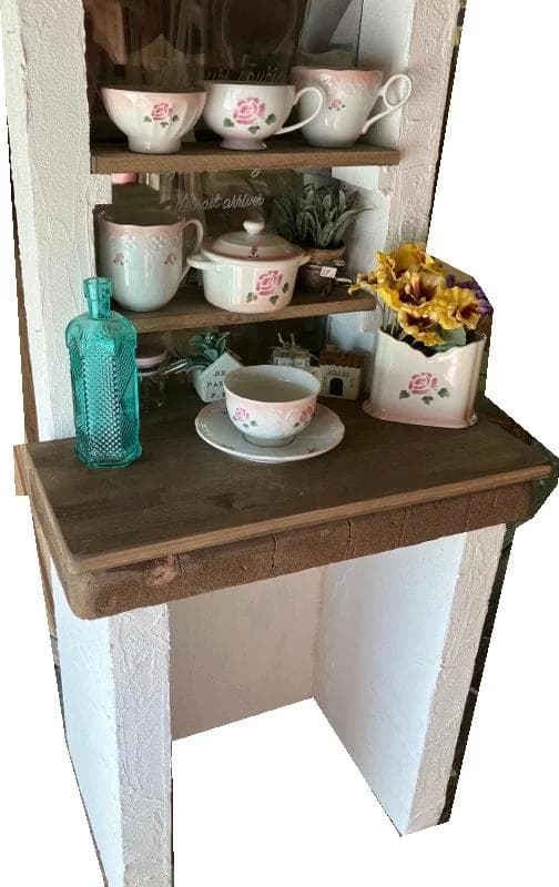 【モルタルガーデン】ショップ風ウインドウディスプレイL 漆喰インテリア&ガーデン