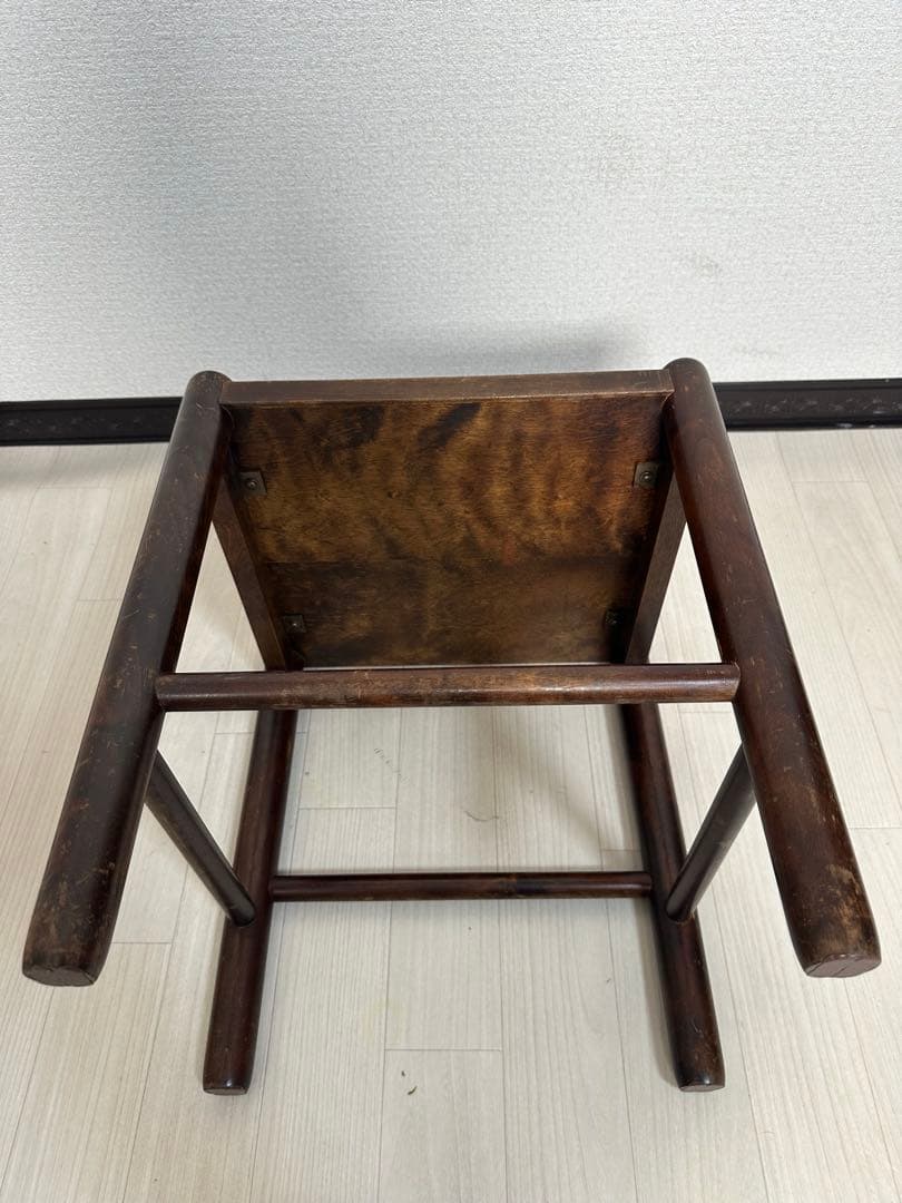北海道民芸家具 スツール 椅子 サイドテーブル アンティーク調 レトロ ※i1※