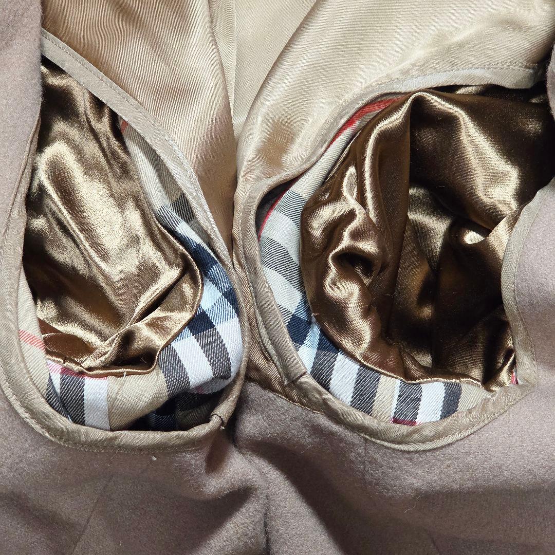 英国製 Burberrys' バルマカーンコート ウール/キャメルヘア　ライナー