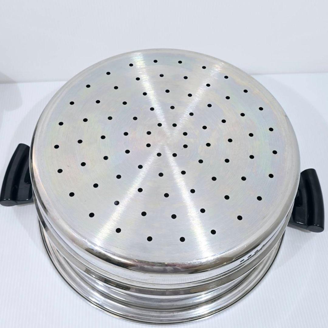 アムウェイ クイーン ガス IH対応 フライパン 鍋 蒸し器 多重構造