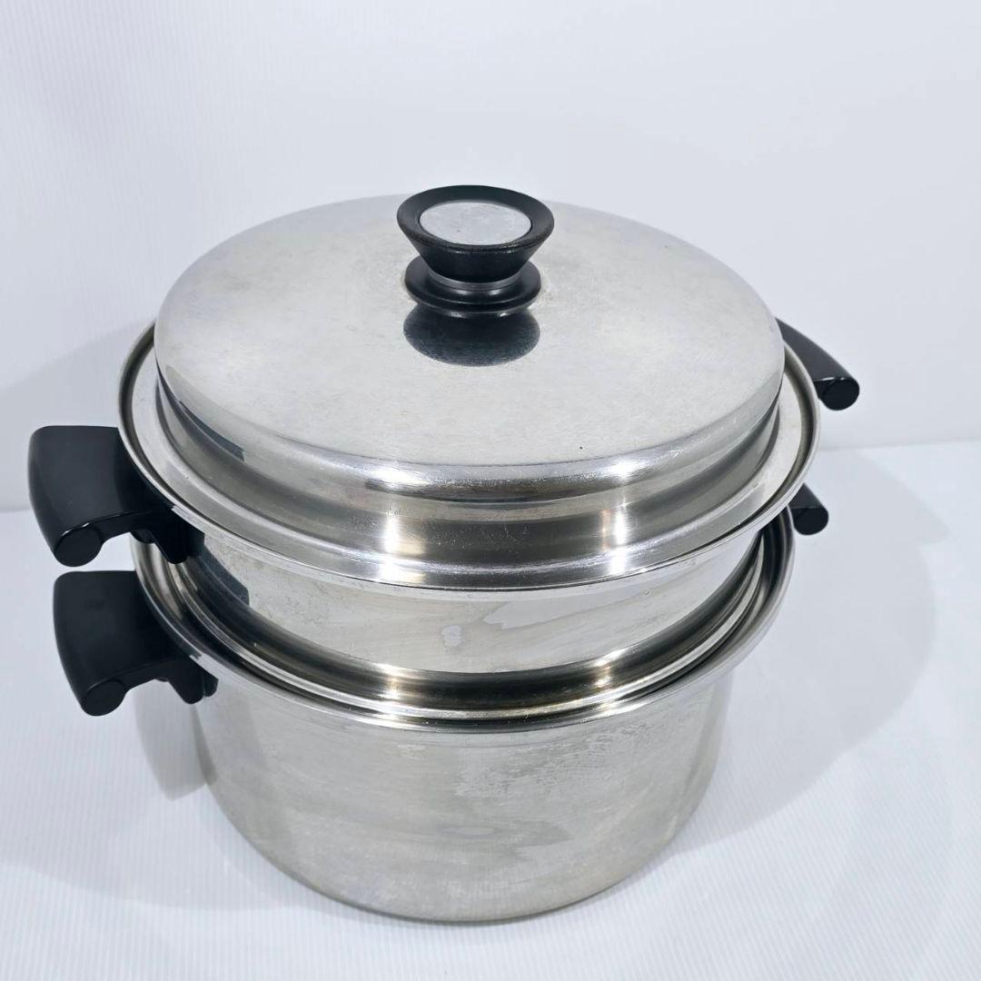 アムウェイ クイーン ガス IH対応 フライパン 鍋 蒸し器 多重構造