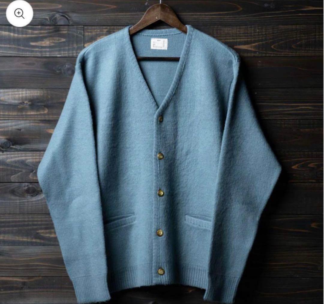 期間限定値下げモヘアカーディガン ブルーグレイ PABLO VINCI Mサイズ