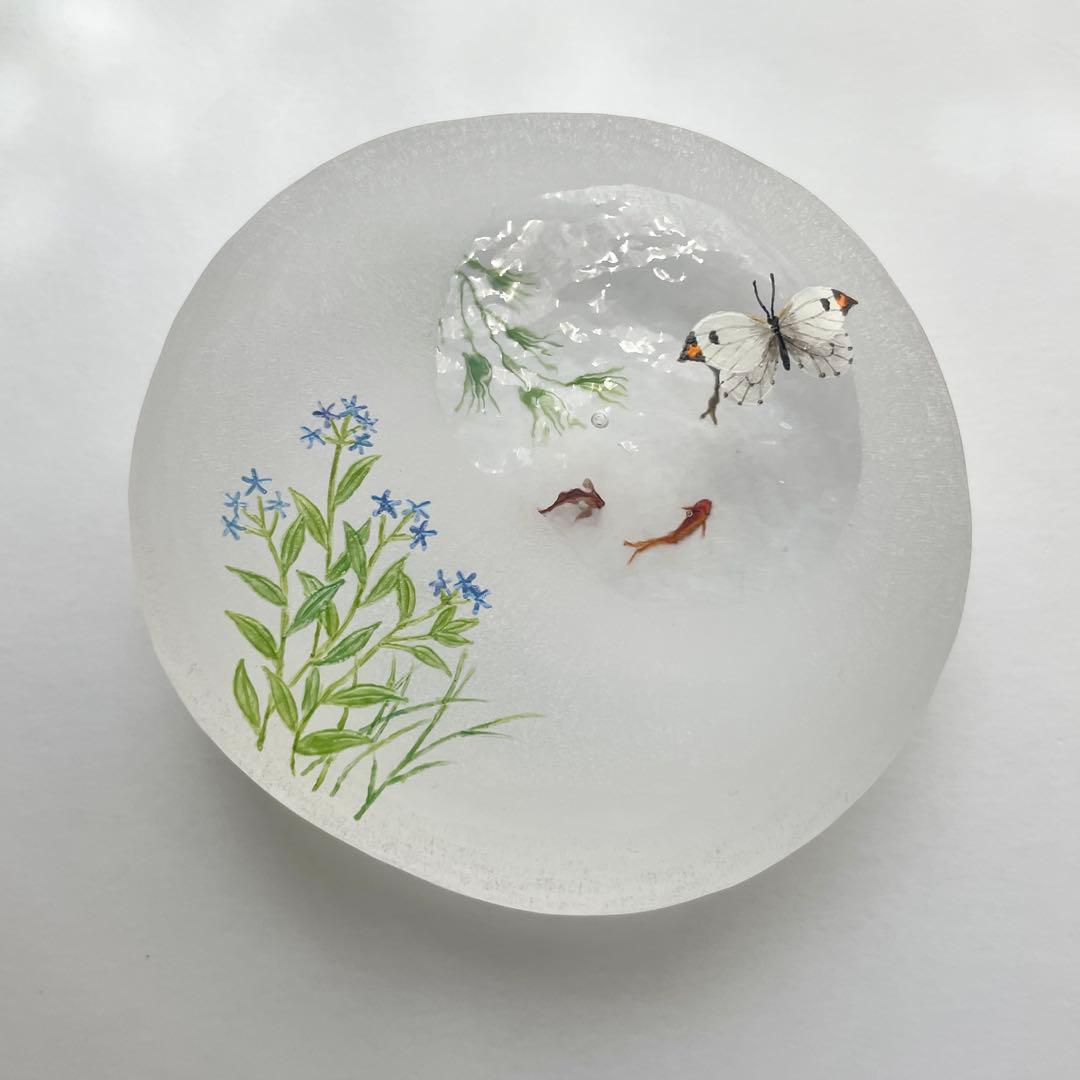 久保裕子　ガラス工芸　石文鎮　水皿　辻和美　西山雪　金津沙耶香　池谷三奈美