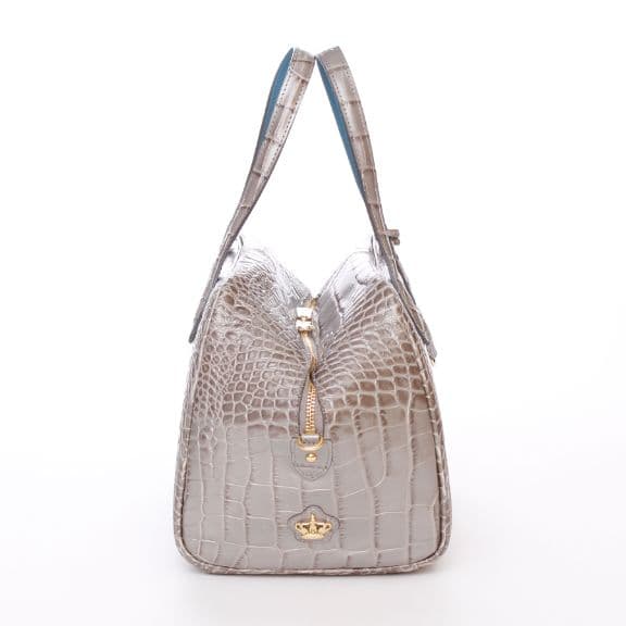 ADMJ　クロコ型押し　ボストンバッグ　28cm
