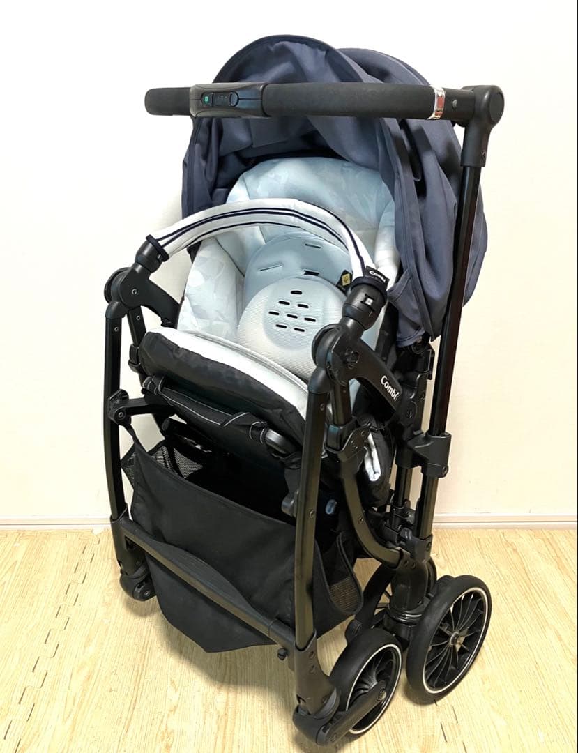 美品 送料無料 コンビ スゴカルSwitchエッグショックXL ラグーンネイビー