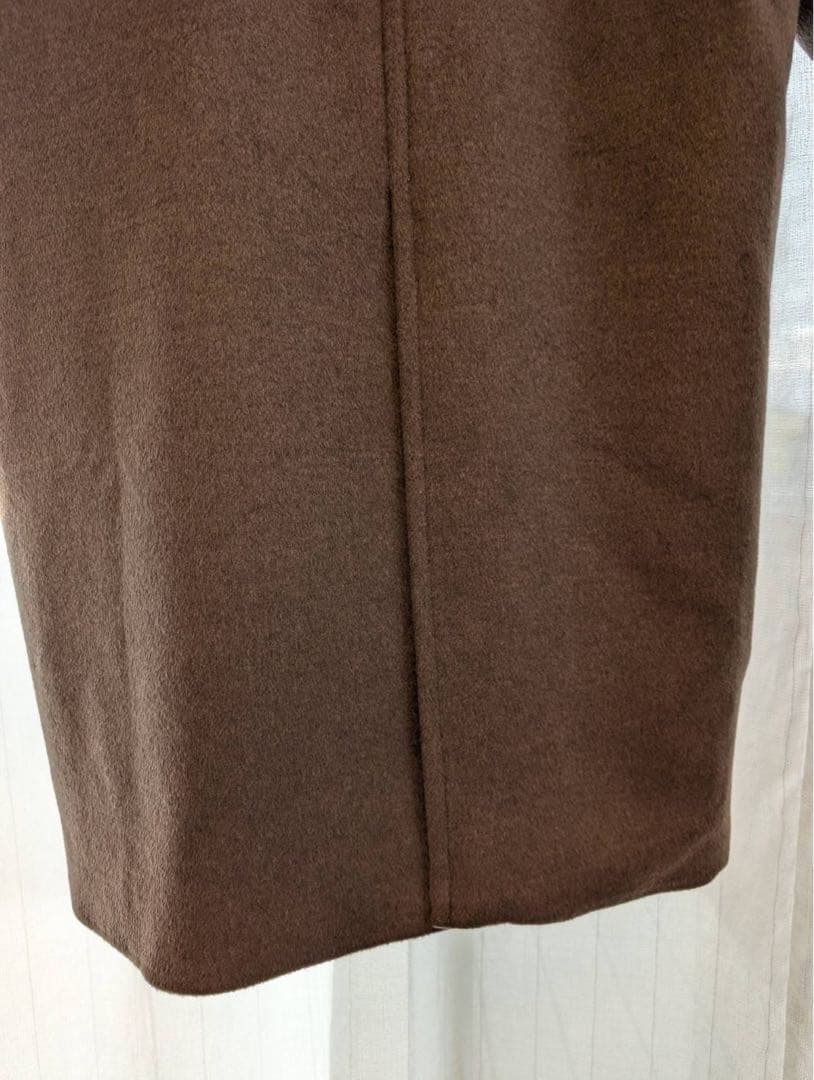 未使用タグ付　Simplicite Wビーバーコクーンスタンドカラーロングコート