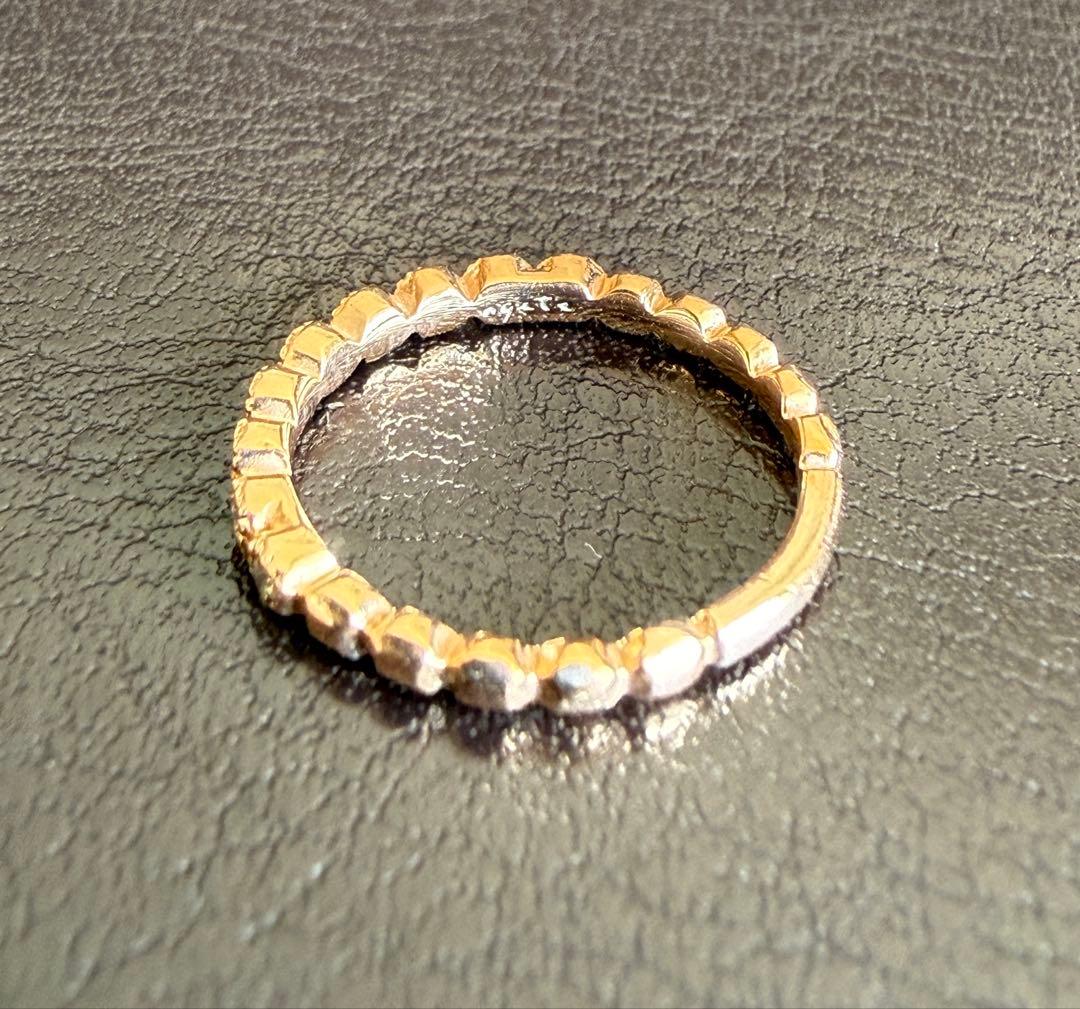 agete K10ダイヤモンドピンキーリング　PG 5号