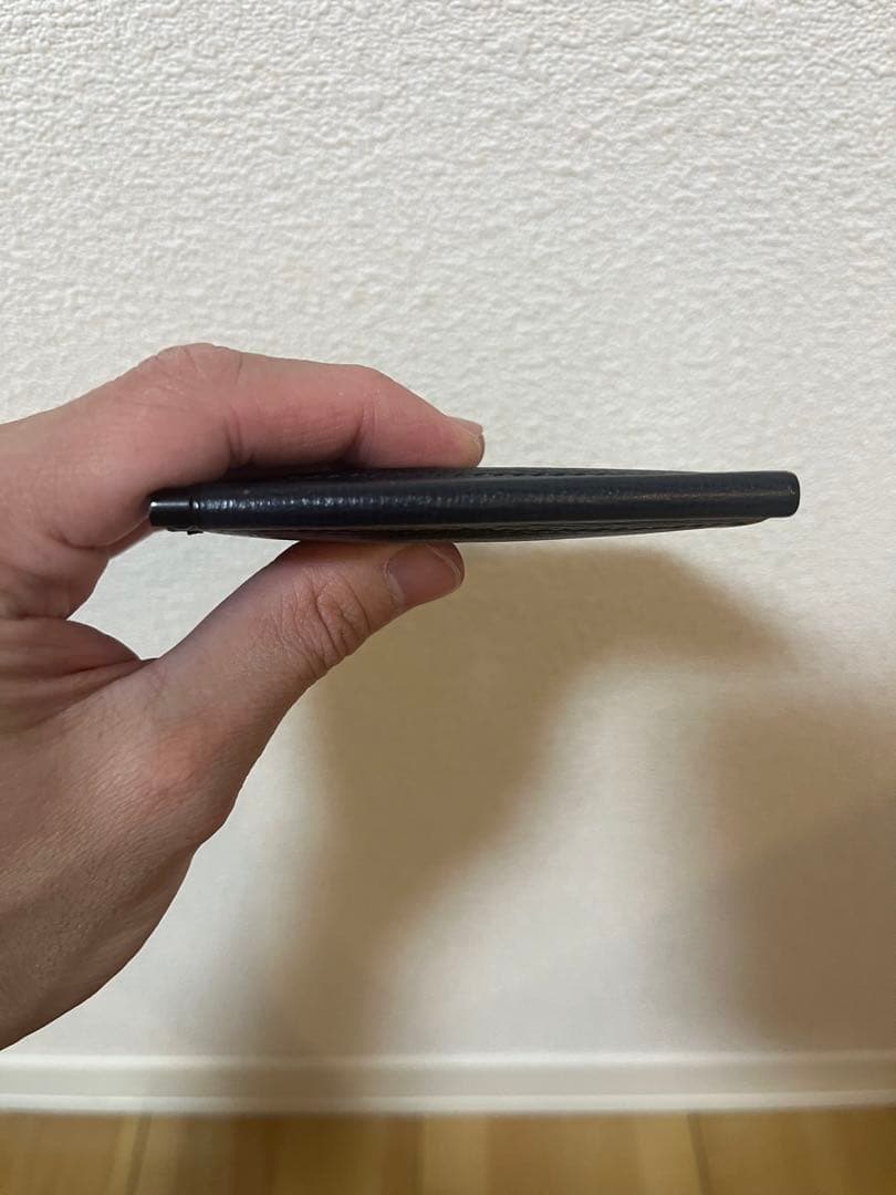 valextra ネイビーマネークリップ・ブラックケース　セット