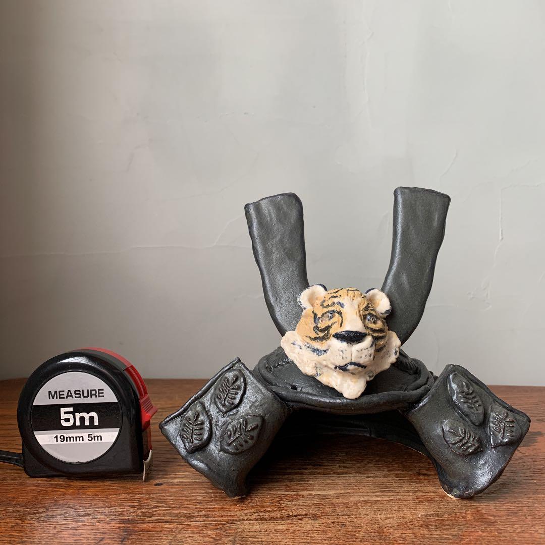 妻の作った　虎の兜　端午の節句