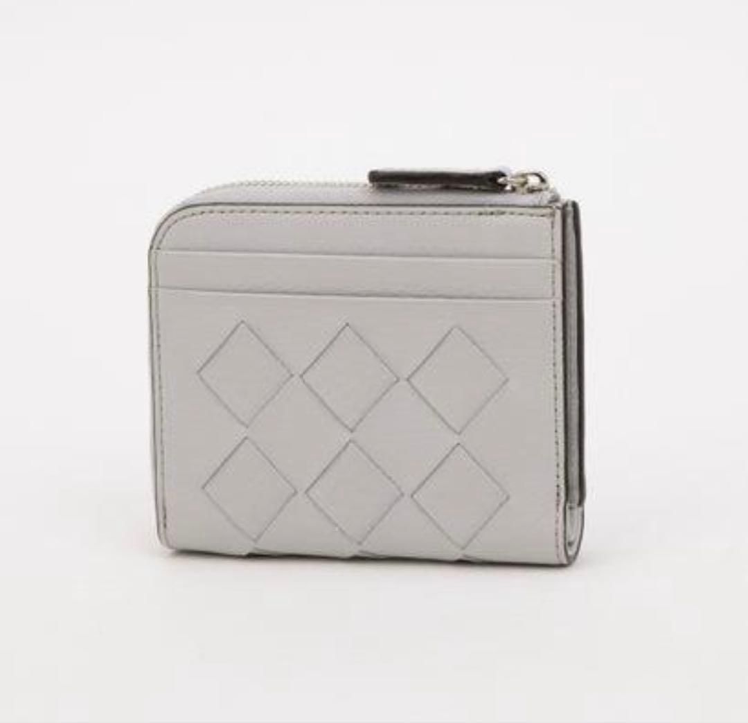 ペレボルサ　新作　二つ折り財布　アイスグレー　メッシュ　新品