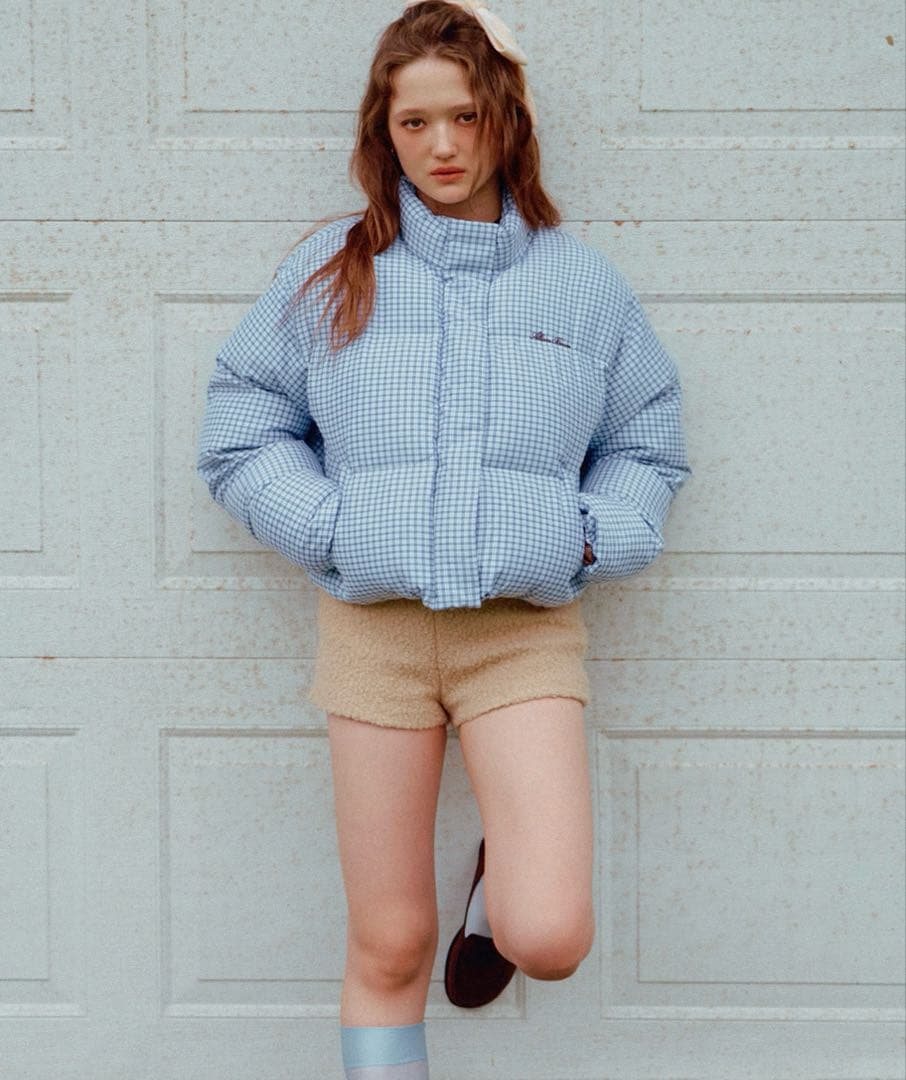 lotta　美品　ALLISON BROWN ギンガムチェックダウン