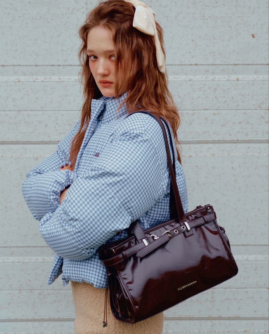 lotta　美品　ALLISON BROWN ギンガムチェックダウン