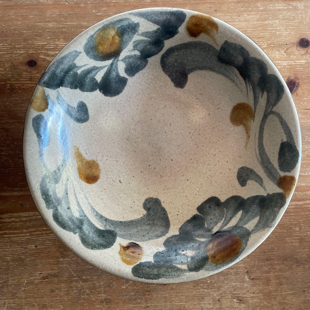 やちむん　大皿2枚セット 読谷　ハクトヤ　mofgmona フクギドウ