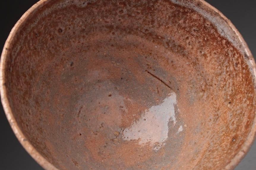 【伝世】朝鮮古美術　李朝　井戸茶碗 合箱　李朝茶碗 　朝鮮古陶　青井戸　奥高麗