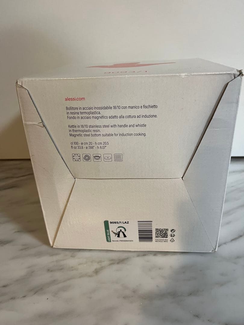 ALESSI 2627192 ケトル　1リットル-ライトブルー