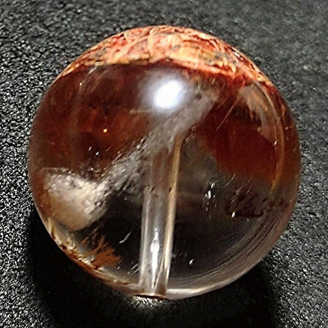 ★ラジエートレッドブロンズルチル 16ミリ珠 ビーズD(SA~SA+ 珍品！)