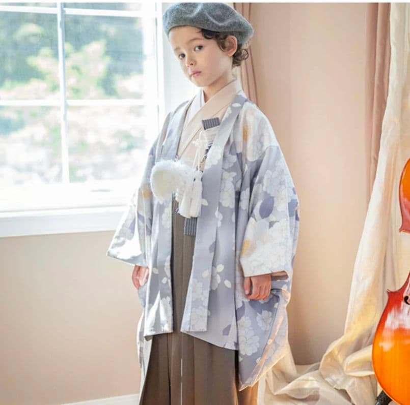 [m..i]七五三男の子羽織袴セット 着物 100cm 草履靴下セット