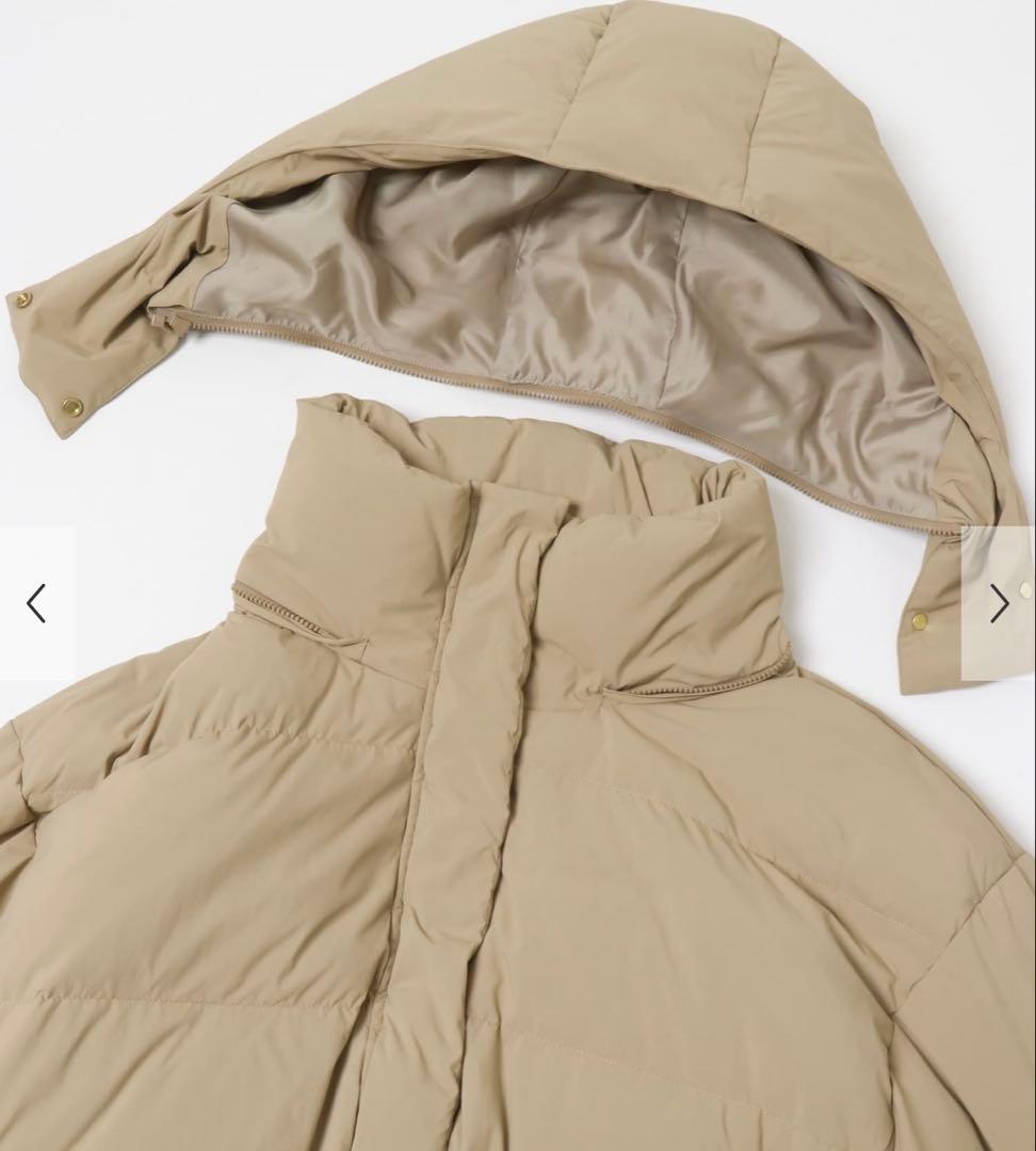 新品未使用　アーバンリサーチ　2WAYフーデットダウンコート　ベージュ　38