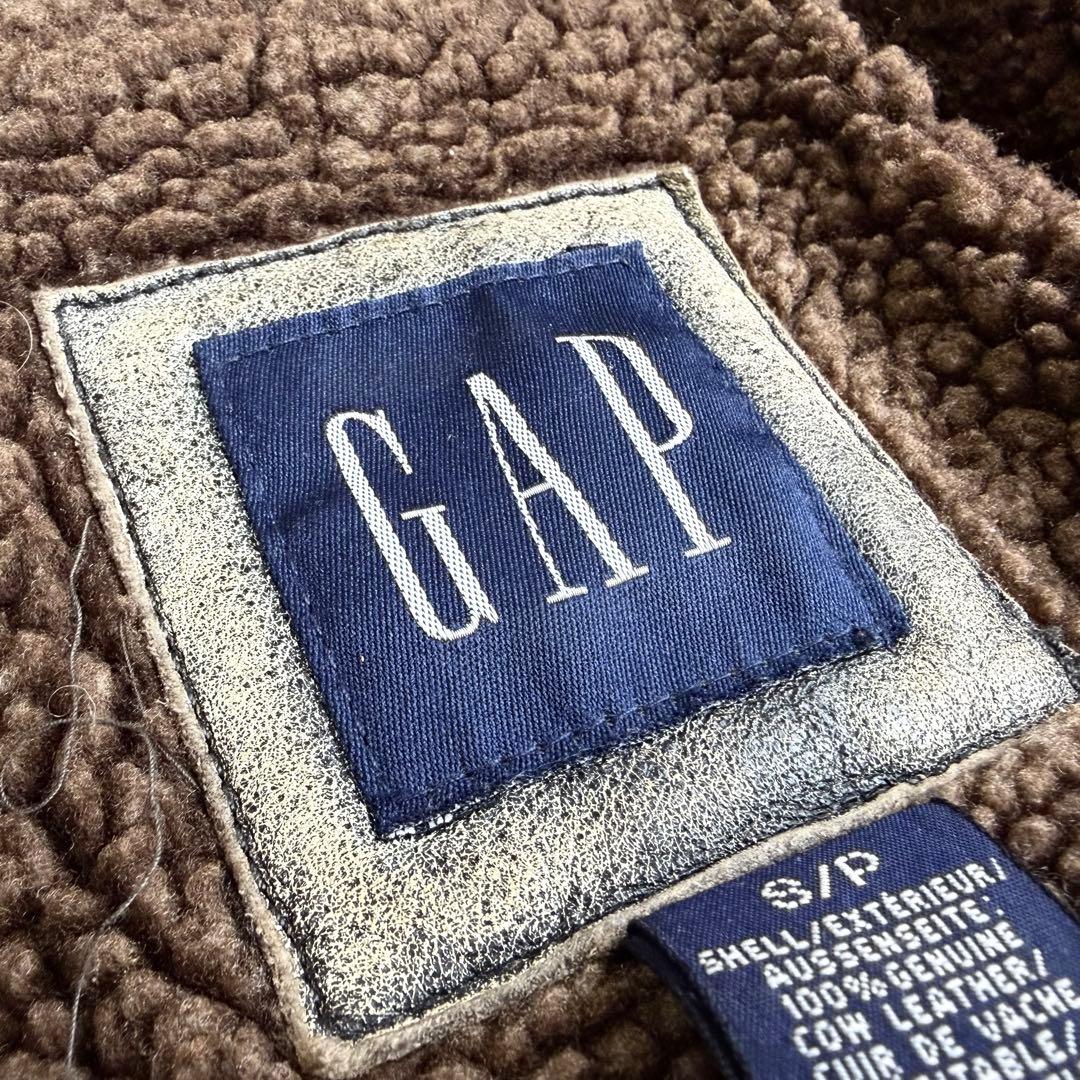 【old gap】Cow leather car coat 90's