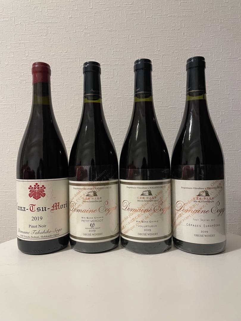 2019年 ドメーヌ タカヒコ&ドメーヌ ソガ 4本セット