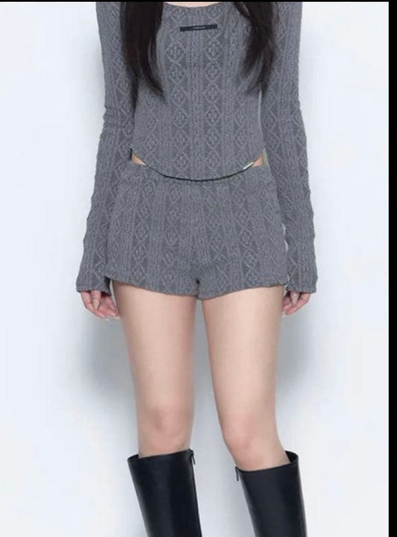 トップス THEREDTHREAD S cable knit ensemble