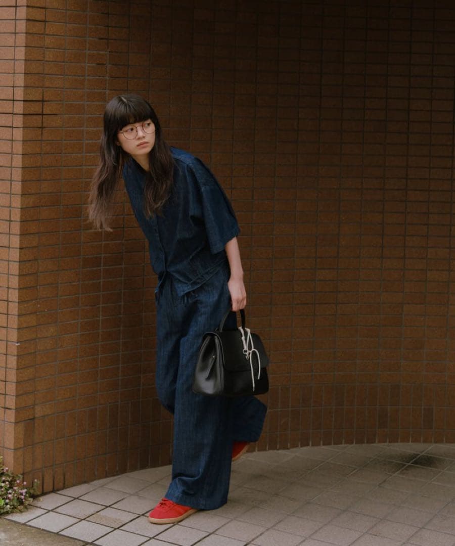 【新品未使用】FASHIRU half sleeve denim setup