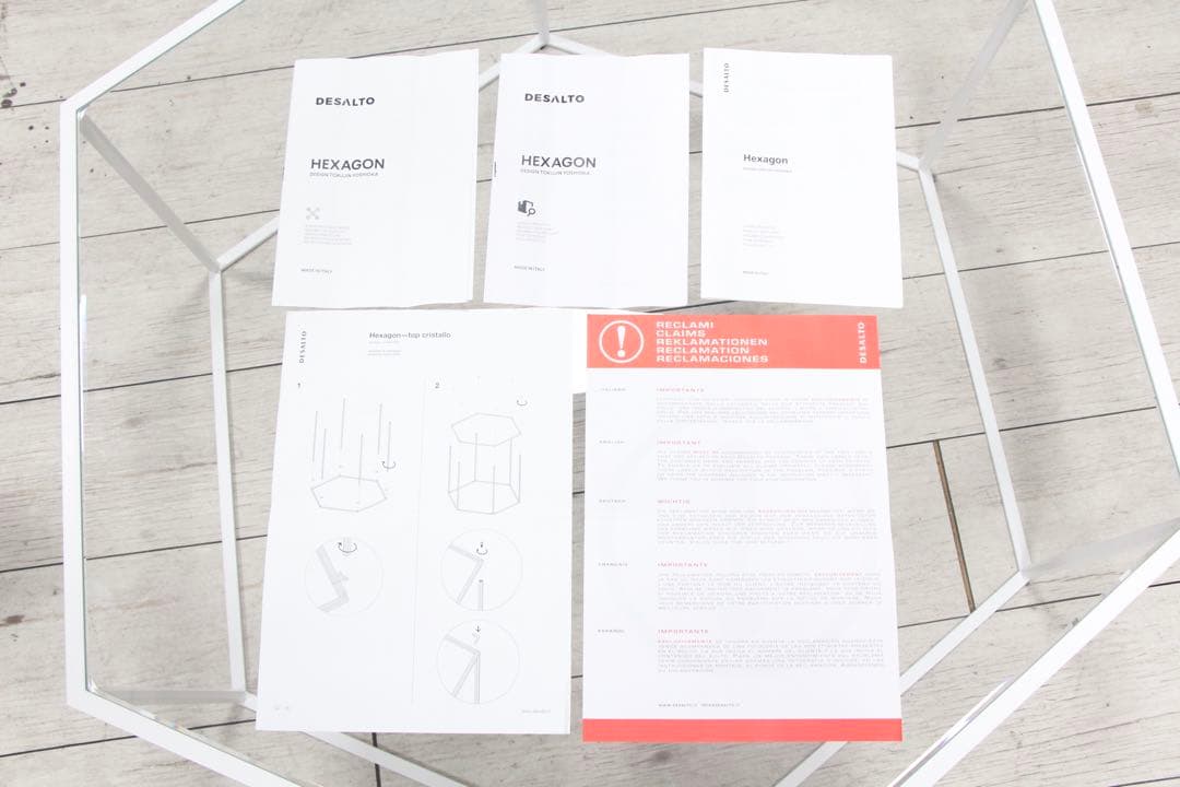 【展示極美品】DESALTO HEXAGON 690 ヘキサゴン テーブル