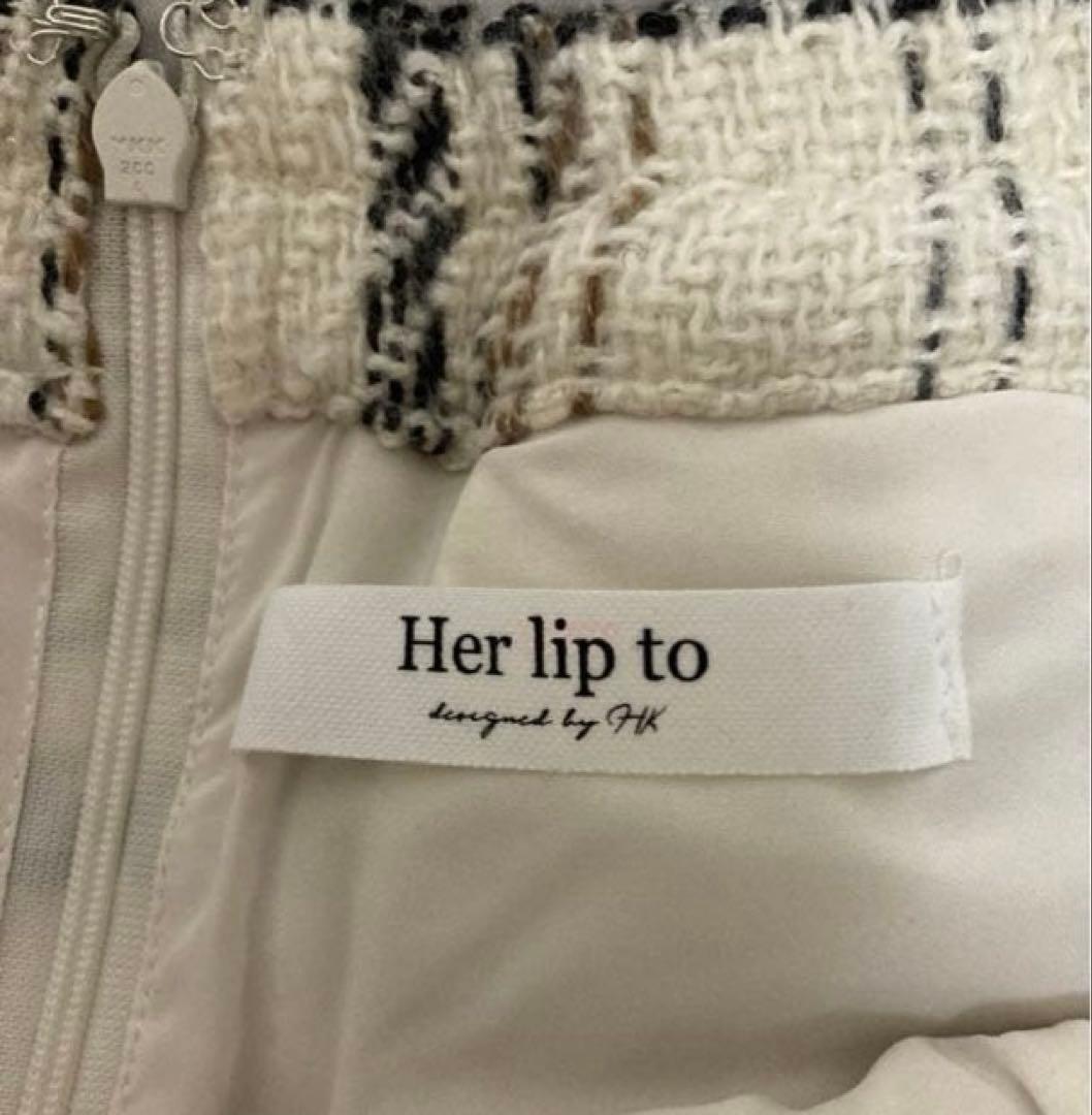 herlipto Tweed Check Mini Skortミニスカートパンツ