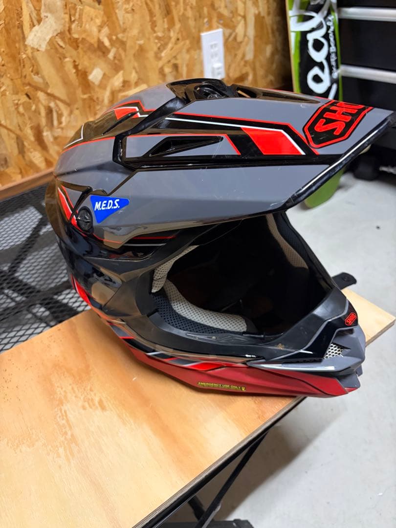 SHOEI フルフェイスヘルメット Lサイズ グレー/レッド