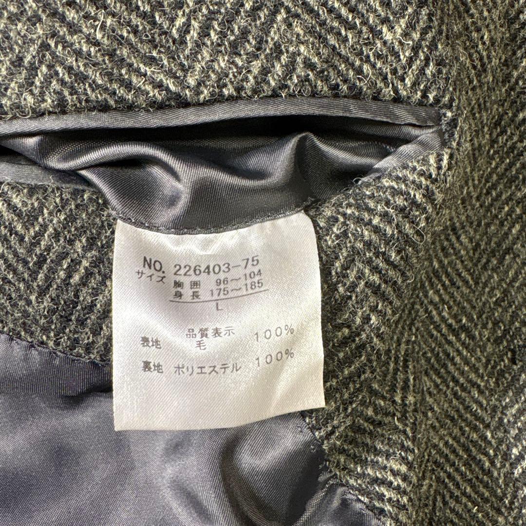 極美品✨HarrisTweed ハリスツイード　ミドル丈　ステンカラーコート