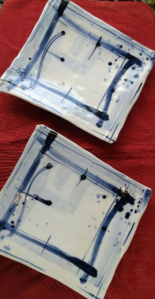 ♦ブロが選ぶ【高級皿・人気の美濃焼・ 庄右ェ門作】デザイン【扇型超特大皿】１皿