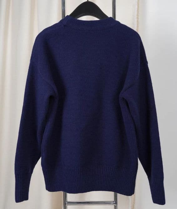 AMI PARIS ー ニットセーターネイビ M 男女兼用