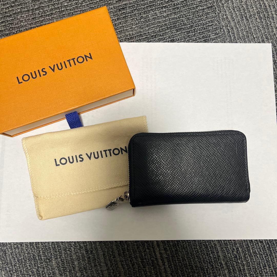 美品IC搭載　LV タイガ ジッピーパース 小銭入れ 黒 箱袋付