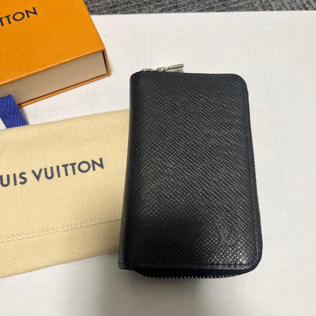 美品IC搭載　LV タイガ ジッピーパース 小銭入れ 黒 箱袋付