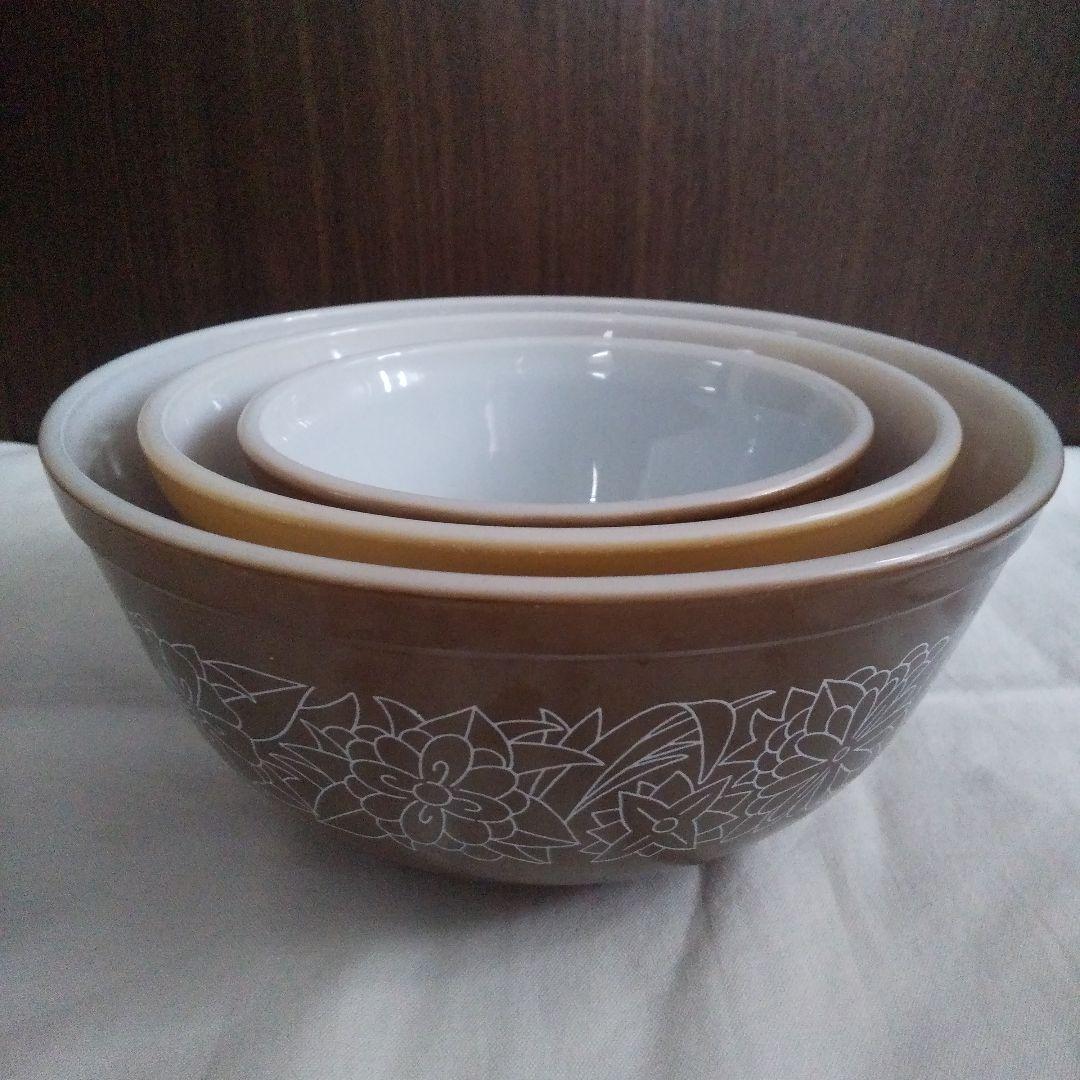 美品 3個セット オールドパイレックス ウッドランド