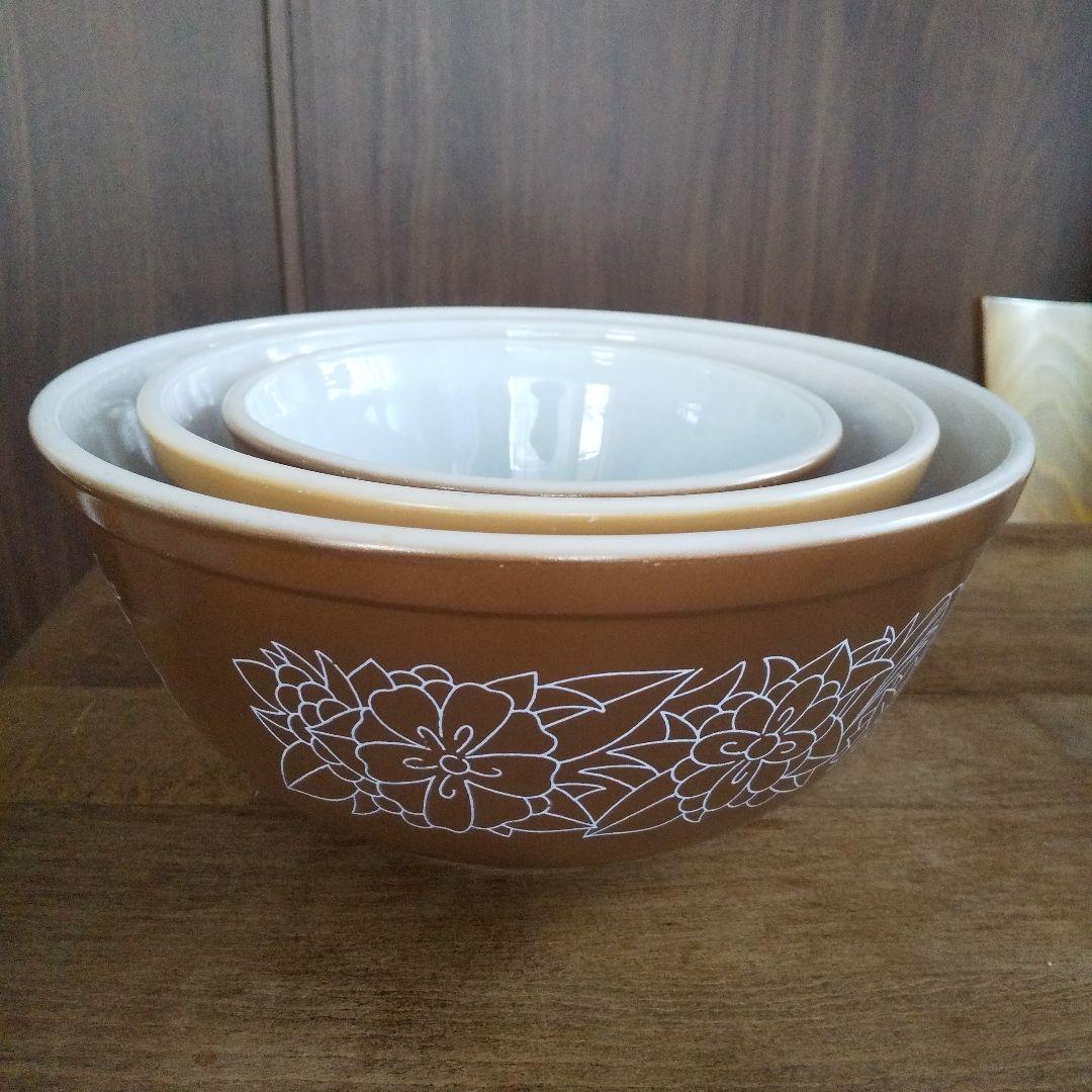 美品 3個セット オールドパイレックス ウッドランド