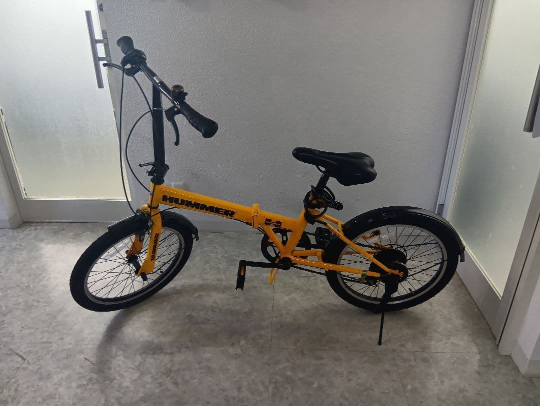 【期間限定お値下げ中！】HUMMER 折りたたみ自転車 20インチ 黄色