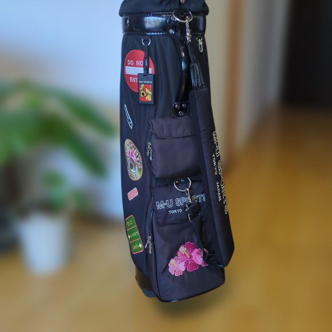 M-U SPORTS ブラックキャディバッグ