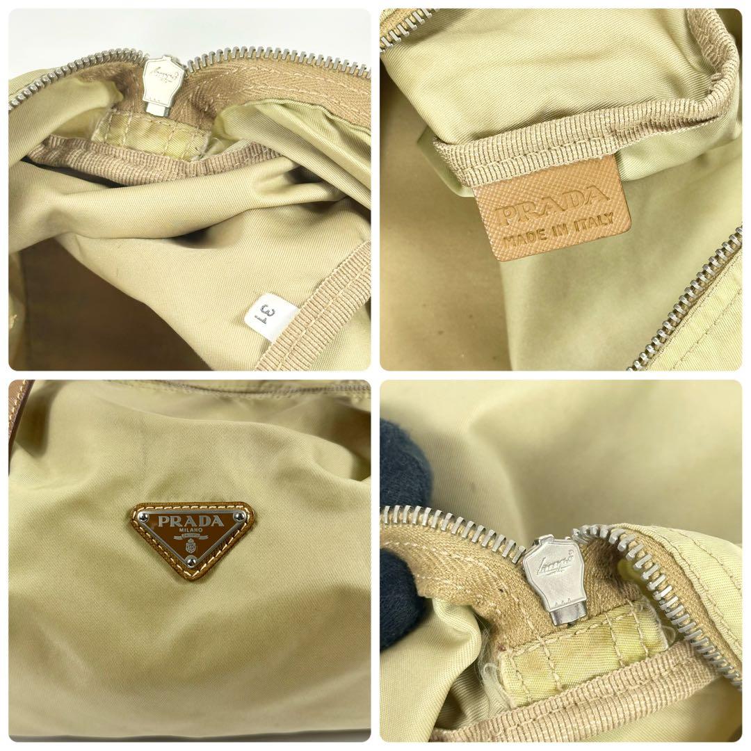 PRADA ナイロン ボストンバッグ ベージュ archive
