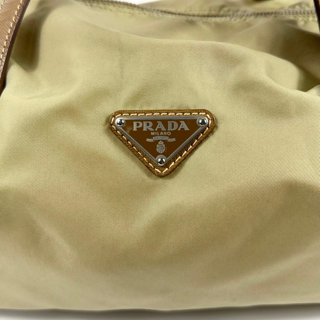 PRADA ナイロン ボストンバッグ ベージュ archive