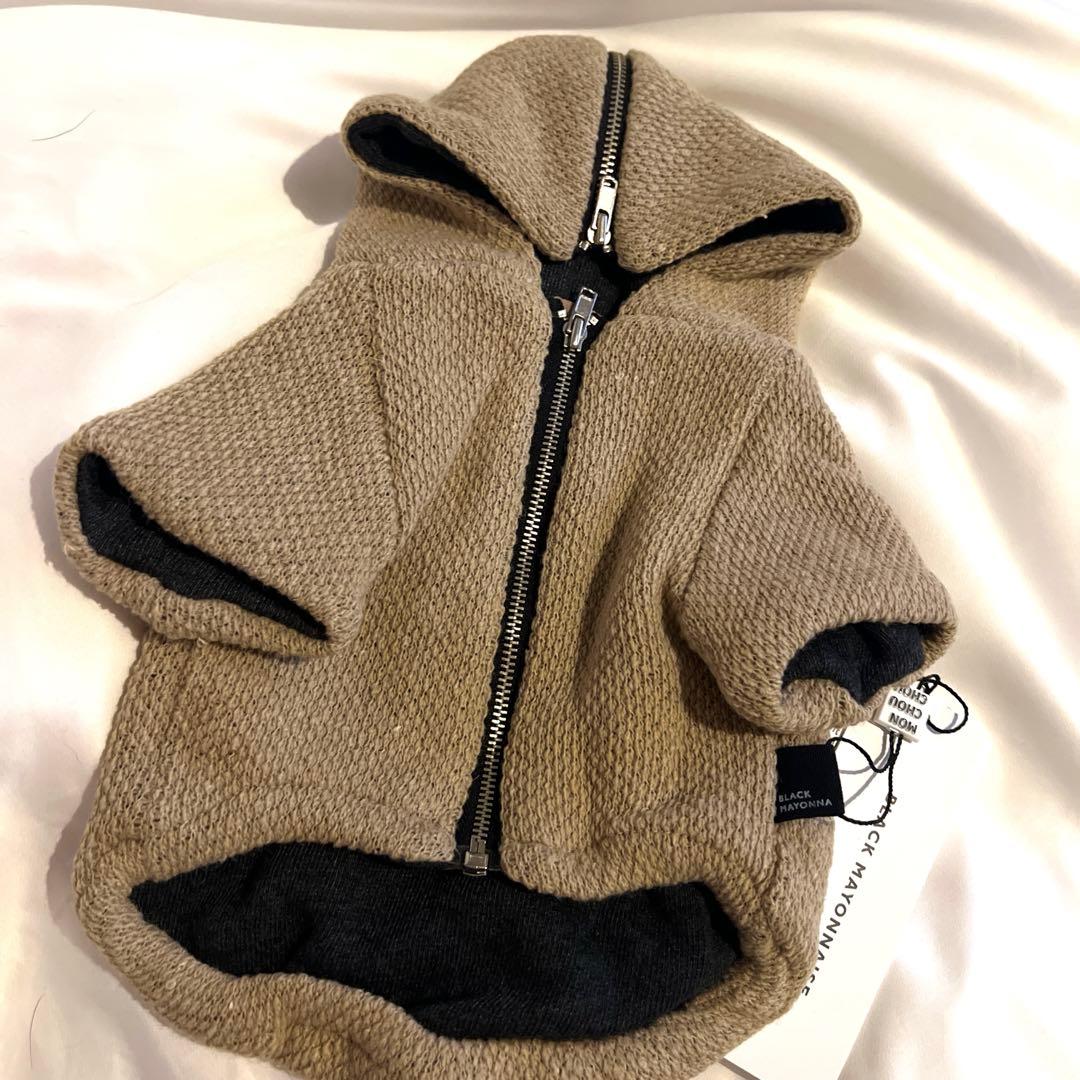 新品monchouchou フード付きアウター犬服　コート