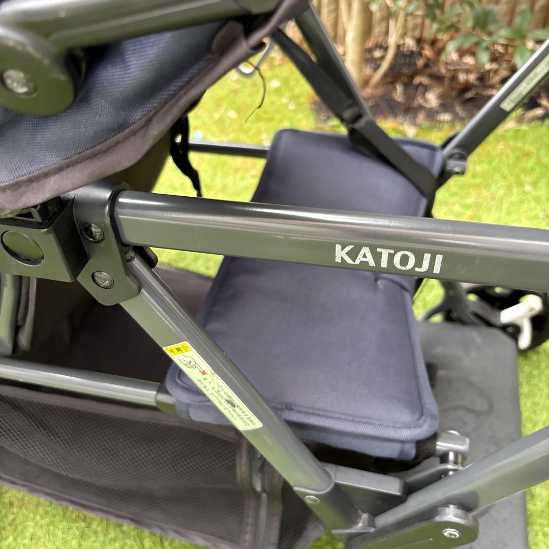 カトージ　二人乗り　ベビーカー　二人でゴー　レインカバー付き
