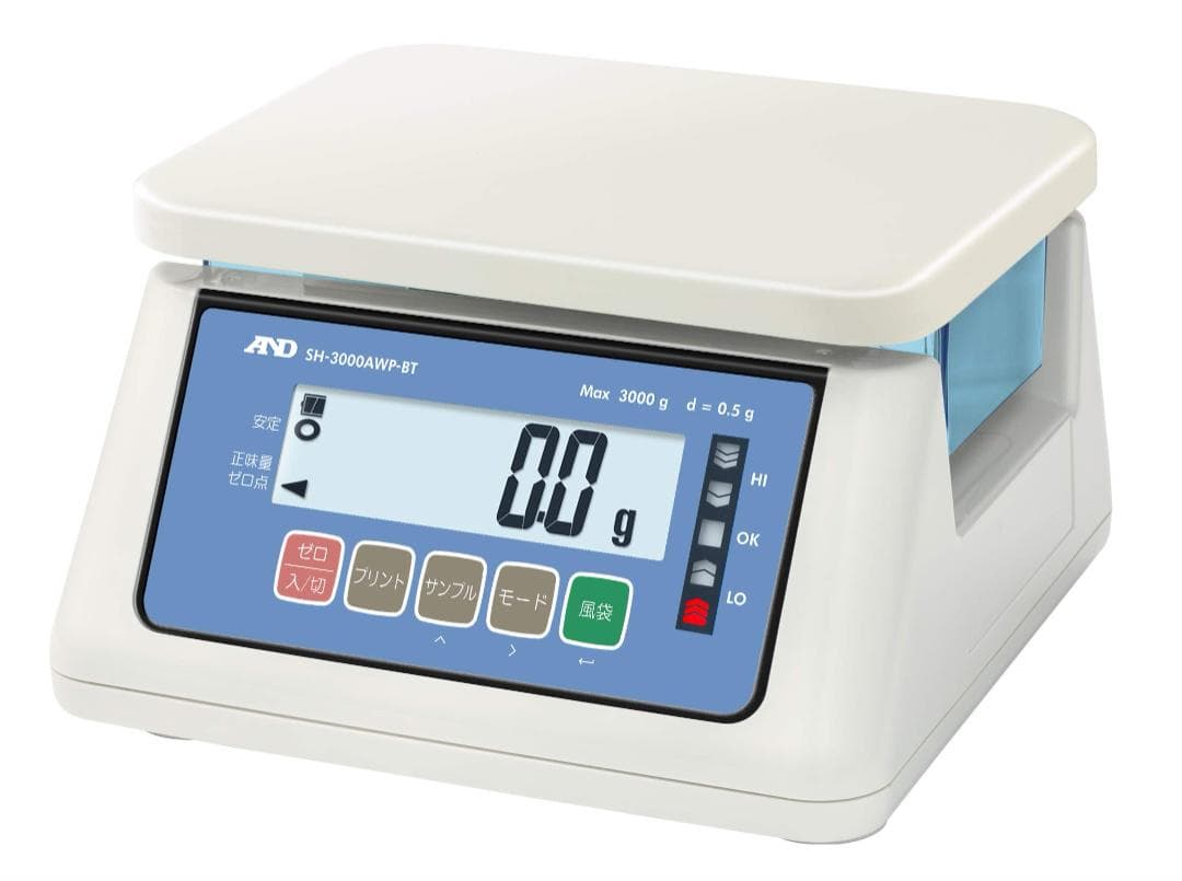 未使用　A&D　AND　防塵・防水デジタルはかり　SH-3000AWP-BT