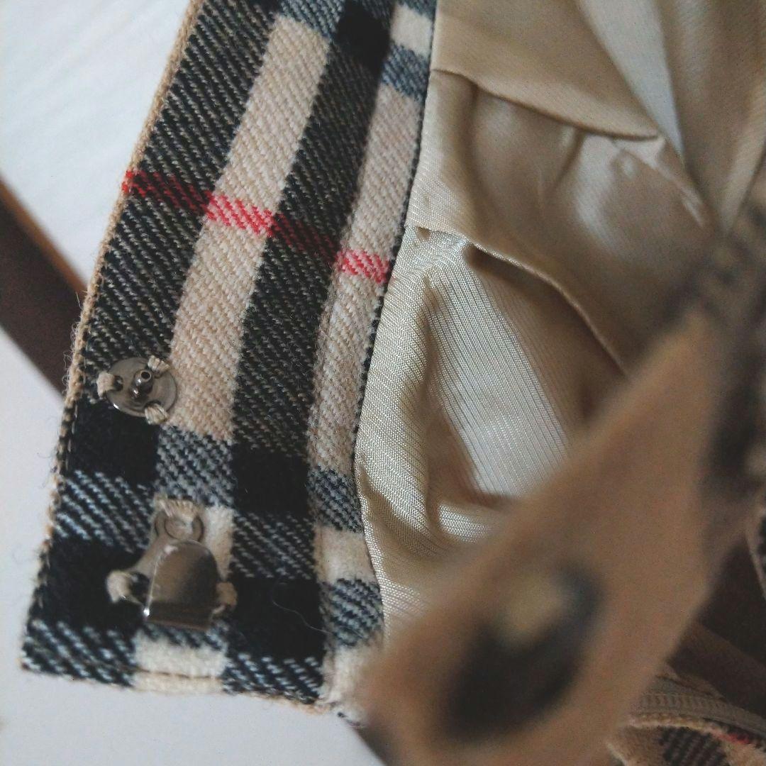 バーバリー　BURBERRY　ウールプリーツスカート　ノバチェック　サイズS