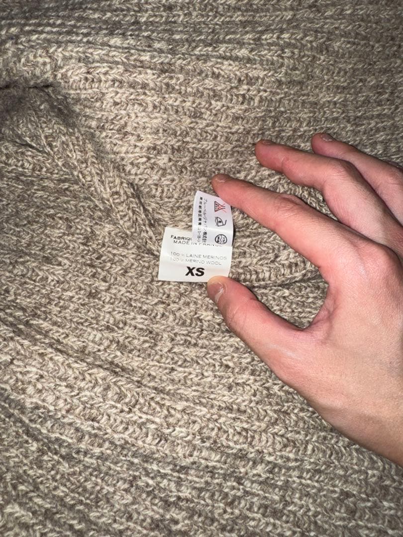 【引っ越し断捨離】バルマン　ハイゲージニットパーカー