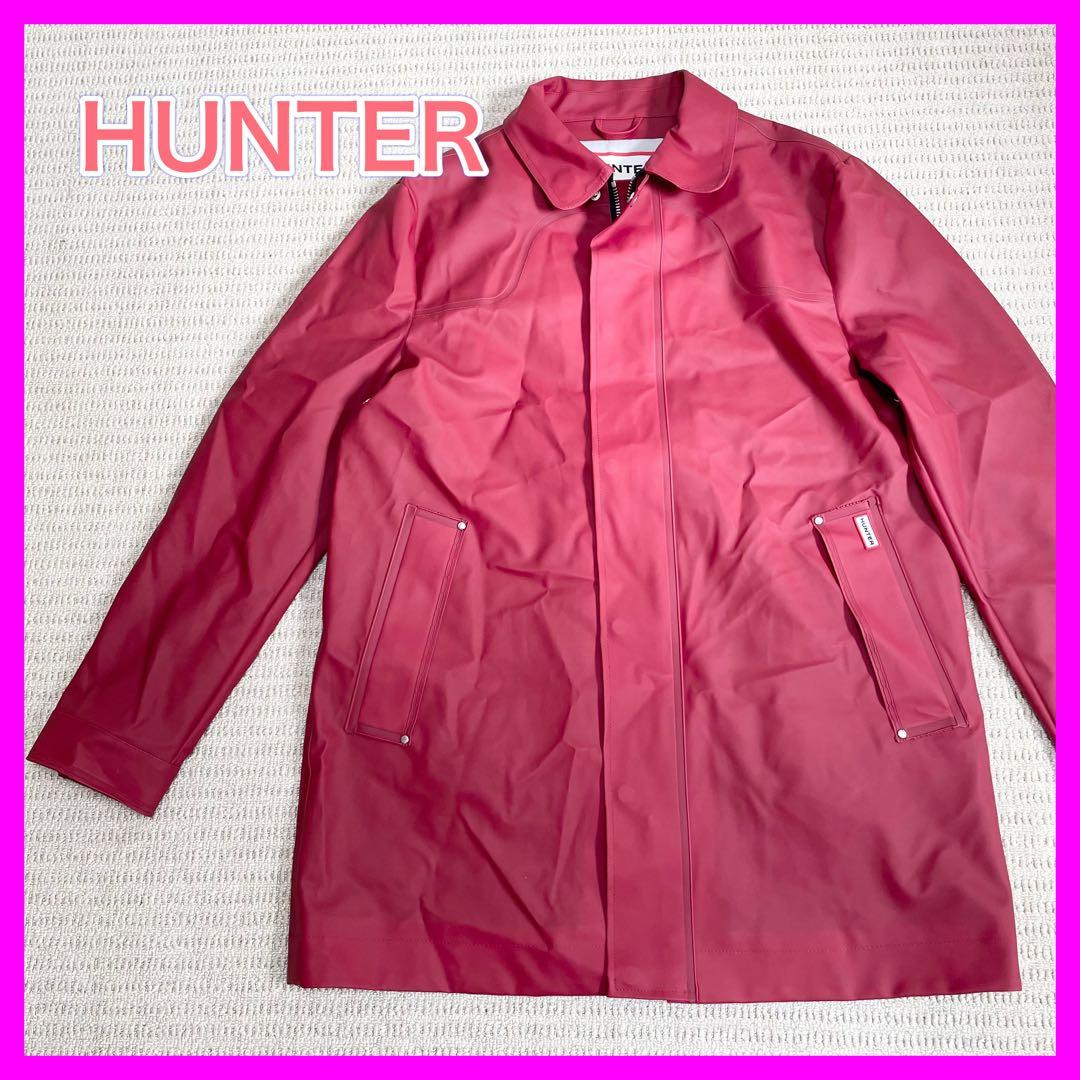 未使用❤️ハンター レインコート ボルドー メンズLL